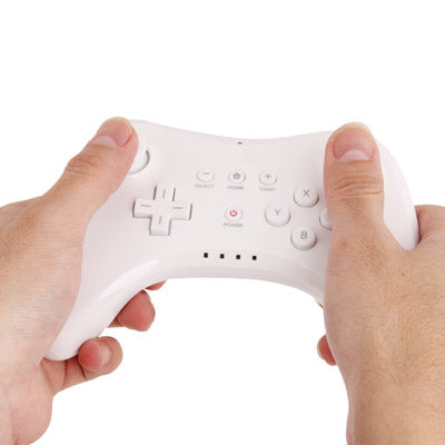 Manette professionnelle haute performance pour console Nintendo Wii U (blanc)