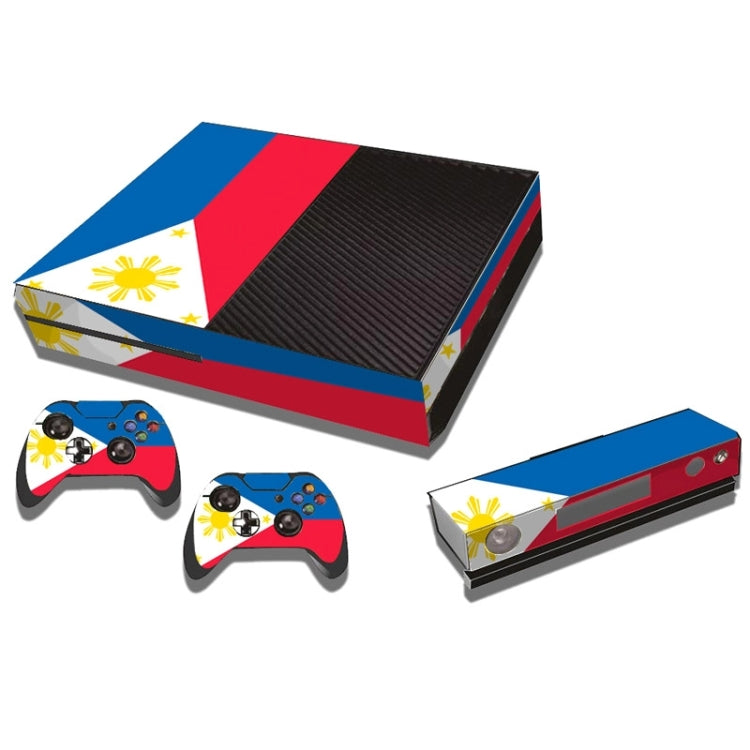 Etiquetas Adhesivas con patrón de bandera filipina Para consola Xbox One