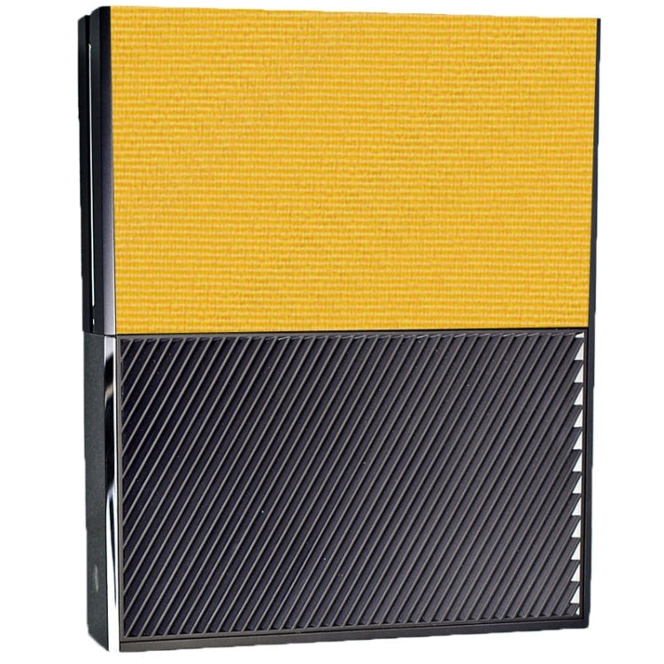 Carbon Fiber Texture Stickers Decals For Xbox One Console (Yellow)