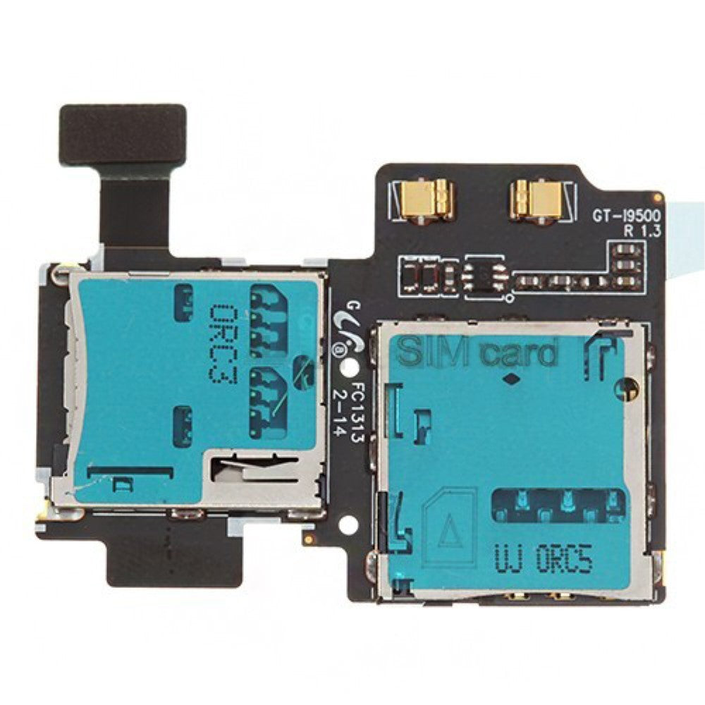 Modulo Flex Lector SIM + Micro SD Samsung Galaxy S4 I9500