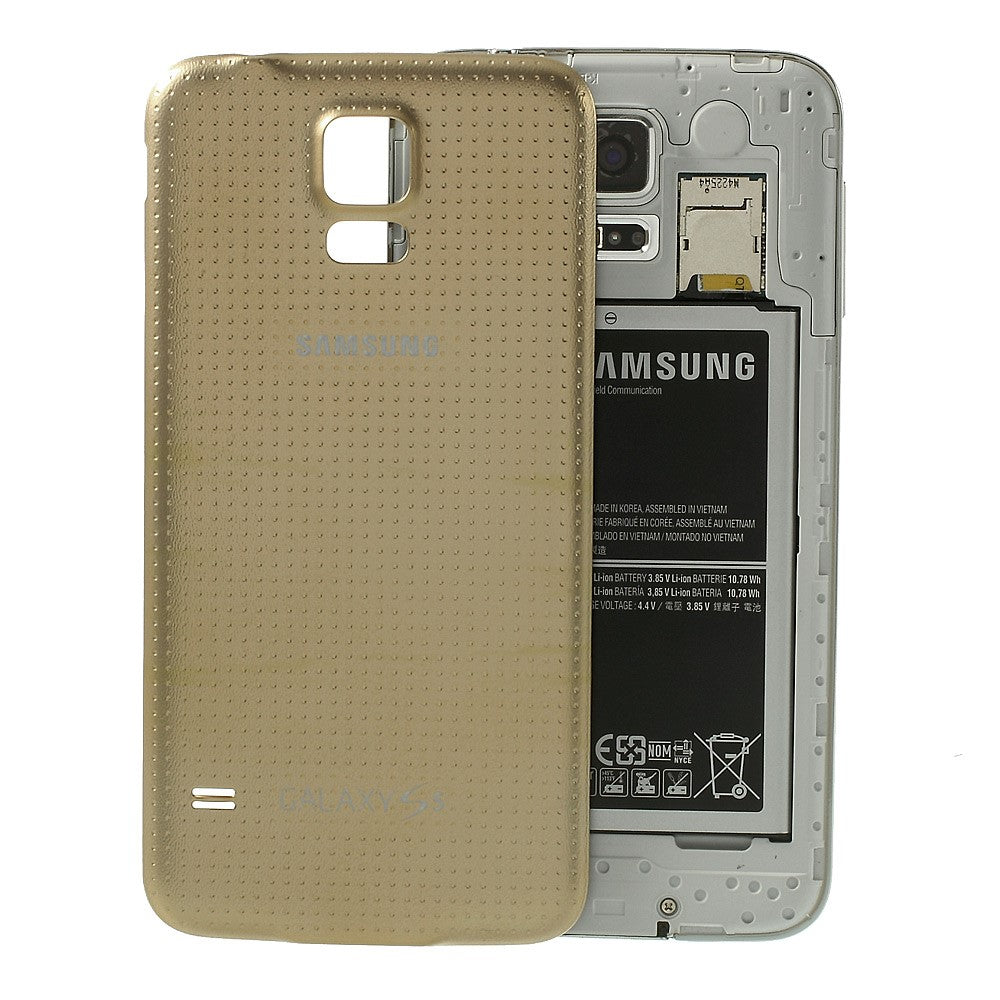 Tapa Bateria Back Cover Samsung Galaxy S5 G900 Dorado