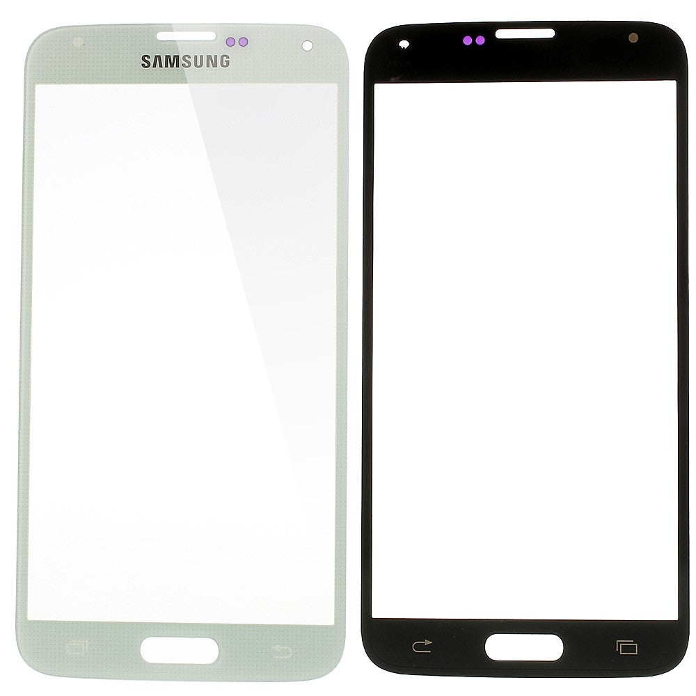 Vitre Extérieure Ecran Avant Samsung Galaxy S5 Blanc