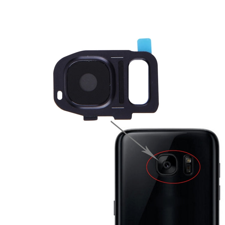Couvercle d'objectif de caméra arrière pour Samsung Galaxy S7 / G930 (Noir)