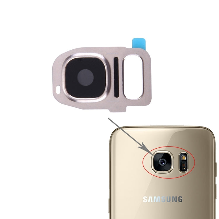 Couvercle d'objectif de caméra arrière pour Samsung Galaxy S7 / G930 (Or)