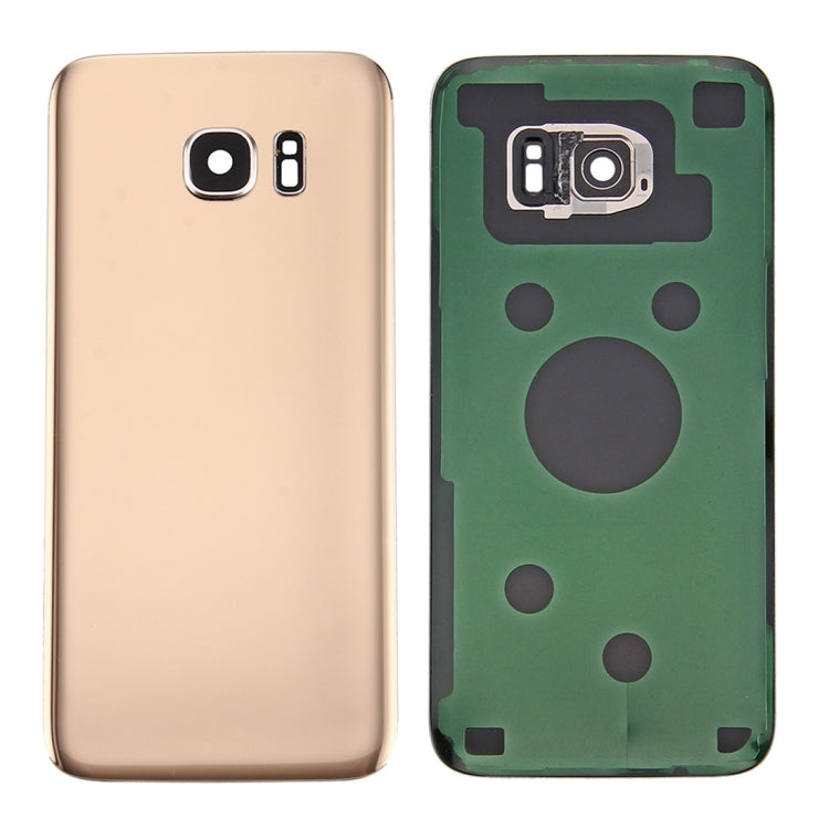 Original Battery Back Cover with Camera Lens Cover for Samsung Galaxy S7 Edge / G935 (Gold)