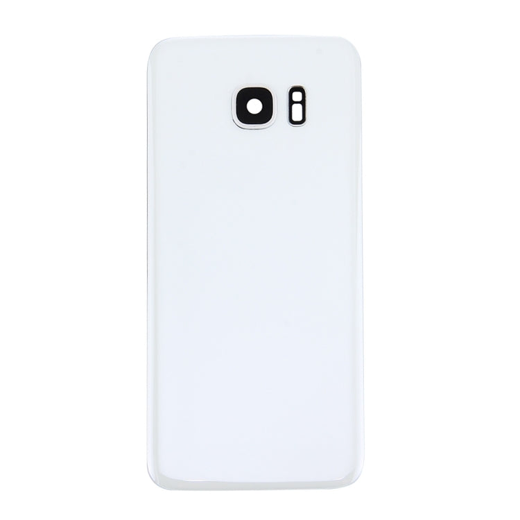 Couvercle arrière de batterie d'origine avec couvercle d'objectif d'appareil photo pour Samsung Galaxy S7 Edge / G935 (Blanc)