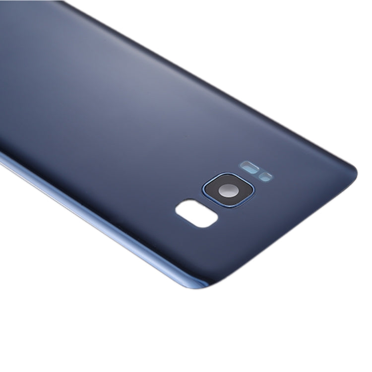 Coque arrière de batterie avec cache d'objectif d'appareil photo et adhésif pour Samsung Galaxy S8 + / G955 (Bleu)
