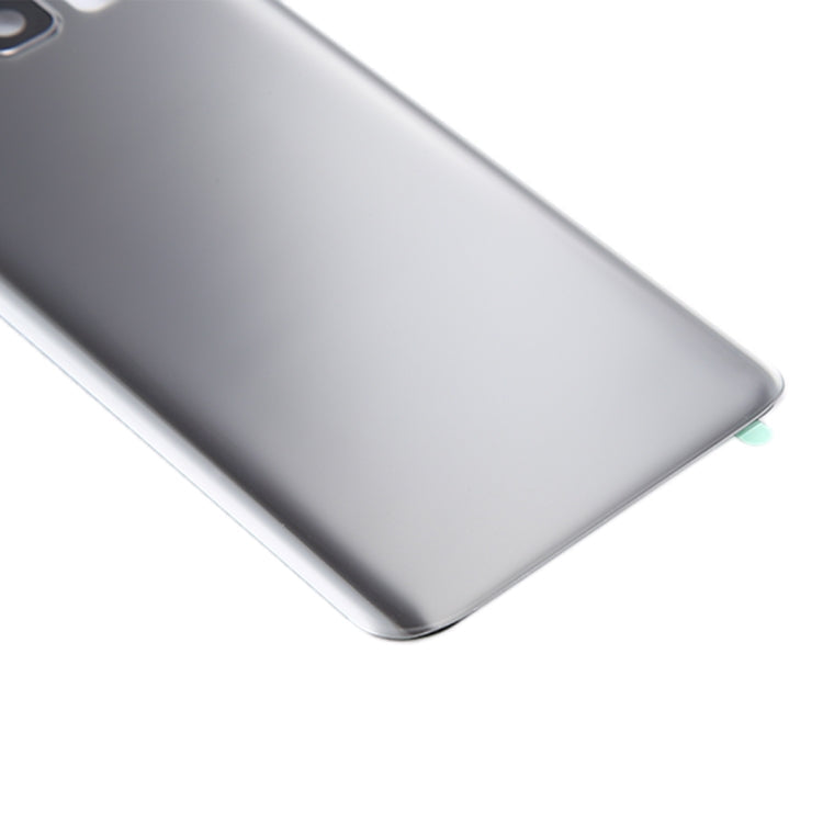 Coque arrière de batterie avec cache d'objectif d'appareil photo et adhésif pour Samsung Galaxy S8+ / G955 (Argent)