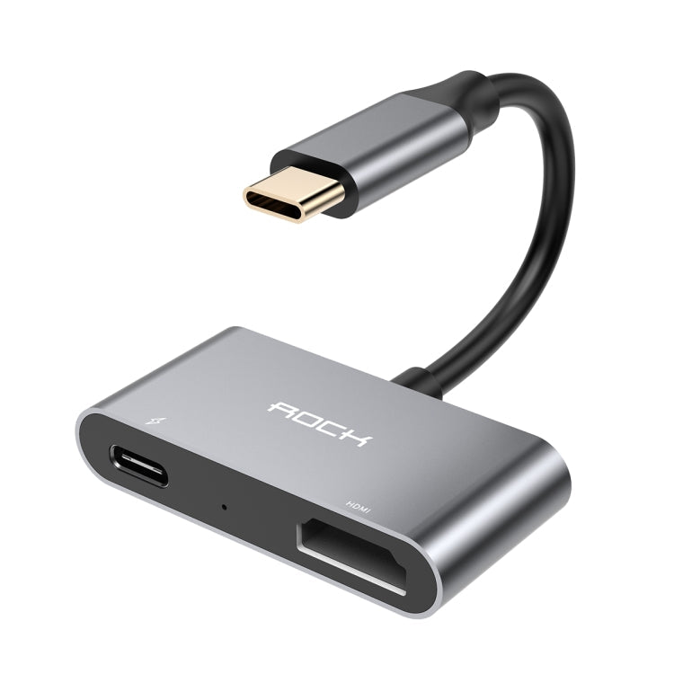 Rock Type-C to HDMI + PD Adapter Cable