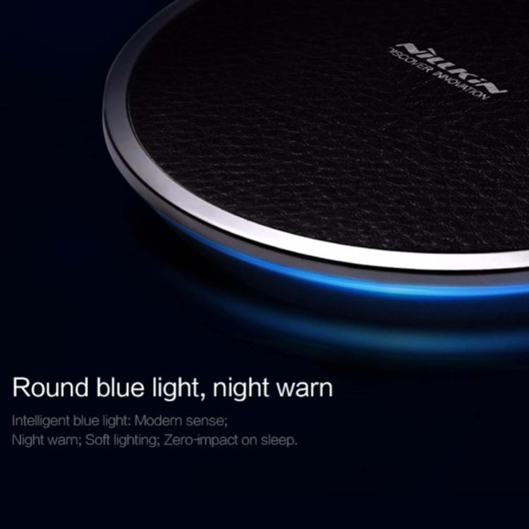 Nillkin Magic Disk III QI Standard Smart Recognition 10W Wireless Charger with Circular Blue Indicator Nillkin Magic Disk III QI Standard Smart 10W SMART Recognition Wireless Charger with Circular Blue Indicator (White)