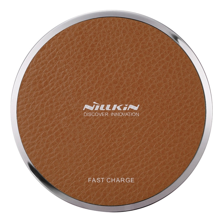 Nillkin Magic Disk III QI Standard Smart Recognition 10W Wireless Charger with Circular Blue Indicator Nillkin Magic Disk III QI Standard Smart 10W Recognition Wireless Charger with Circular Blue Indicator (Brown)