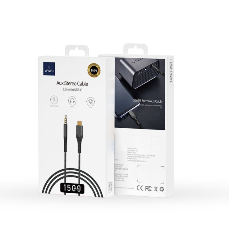 WIWU YP03 3.5mm to Type-C / USB-C AUX Stereo Audio Cable Length: 1.5m