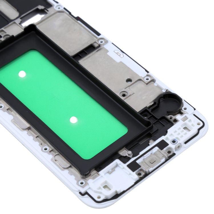 Plaque de cadre LCD du boîtier avant du Samsung Galaxy C8 (blanc)