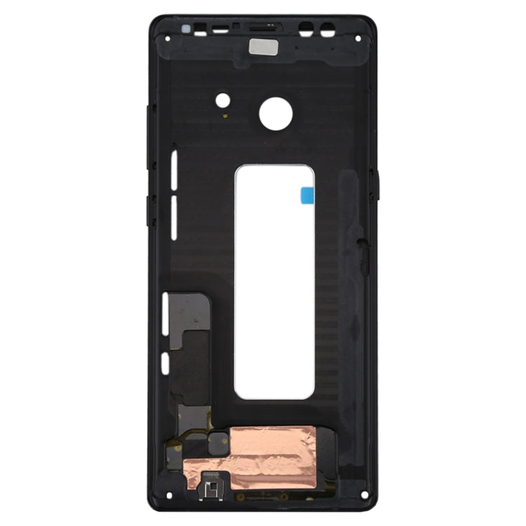 Plaque de cadre LCD du boîtier avant pour Samsung Galaxy Note 8 / N950 (noir)