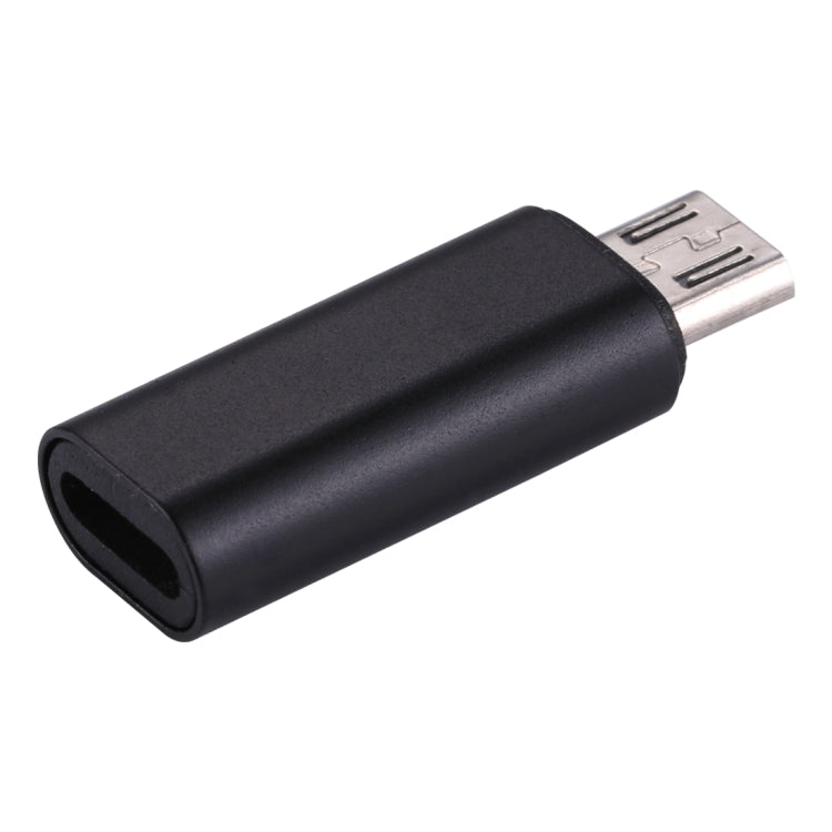 8 Pin Female to Micro USB Male Metal Case Adapter for Samsung / Huawei / Xiaomi / Meizu / LG / HTC and other Smartphones (Black)