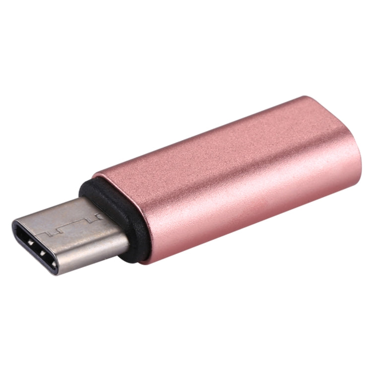 8 Pin Male to USB-C / Type C Metal Case Adapter for Galaxy S8 and S8+ / LG G6 / Huawei P10 and P10 Plus / Oneplus 5 / Xiaomi Mi6 and Max 2 and Other Smartphones (Rose Gold)
