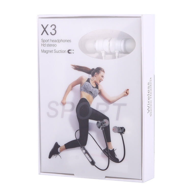 X3 In-EAR STEREO Wireless Bluetooth Music Earphone Bluetooth V4.1 + EDR with 1 Connect 2 Function Support Hand-free Call For iPhone Galaxy Huawei Xiaomi LG HTC and other Smart Phones