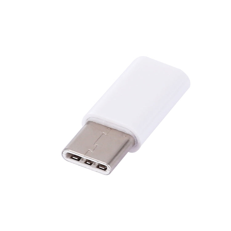 Adaptateur Connecteur Micro USB Femelle vers USB-C / Type C Mâle pour Galaxy S8 et S8+ / LG G6 / Huawei P10 et P10 Plus / Oneplus 5 / Xiaomi Mi6 et Max 2 et autres Smartphones (Blanc)