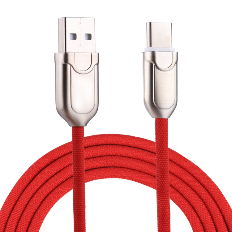 1m 2A USB-C / Type-C vers USB 2.0 Data Sync Câble de Chargeur Rapide pour Galaxy S8 et S8+ / LG G6 / Huawei P10 et P10 Plus / Oneplus 5 et autres Smartphones (Rouge)