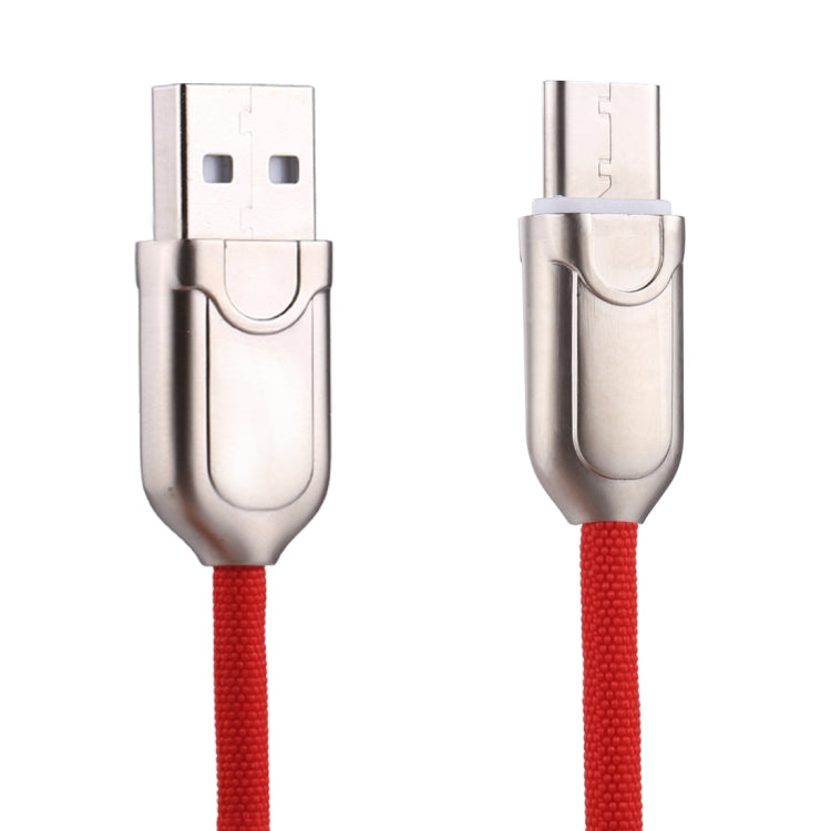 1m 2A USB-C / Type-C a USB 2.0 Cable de Cargador Rápido de Sincronización de Datos para Galaxy S8 y S8 + / LG G6 / Huawei P10 y P10 Plus / Oneplus 5 y otros Teléfonos Inteligentes (Rojo)