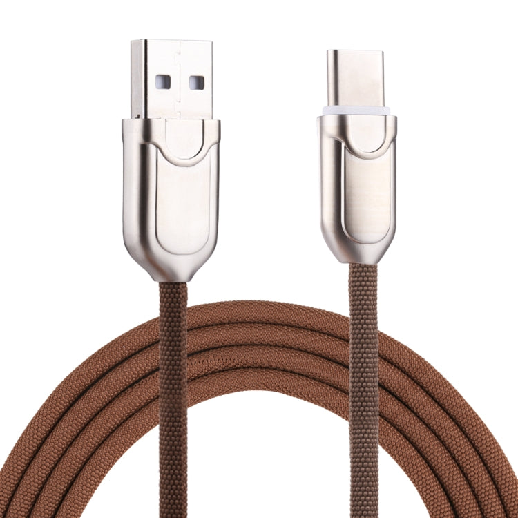 1m 2A USB-C / Type-C to USB 2.0 Data Sync Fast Charger Cable for Galaxy S8 and S8+ / LG G6 / Huawei P10 and P10 Plus / Oneplus 5 and Other Smartphones (Brown)
