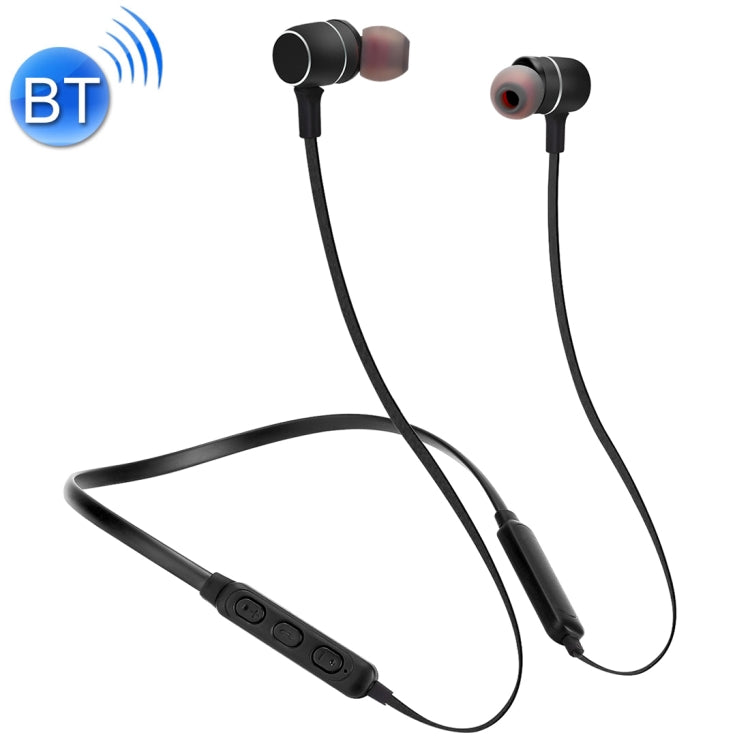 BTH-S8 Écouteurs intra-auriculaires Bluetooth sans fil magnétiques pour iPhone Galaxy Huawei Xiaomi LG HTC et autres téléphones intelligents Distance de travail : 10 m (Noir)