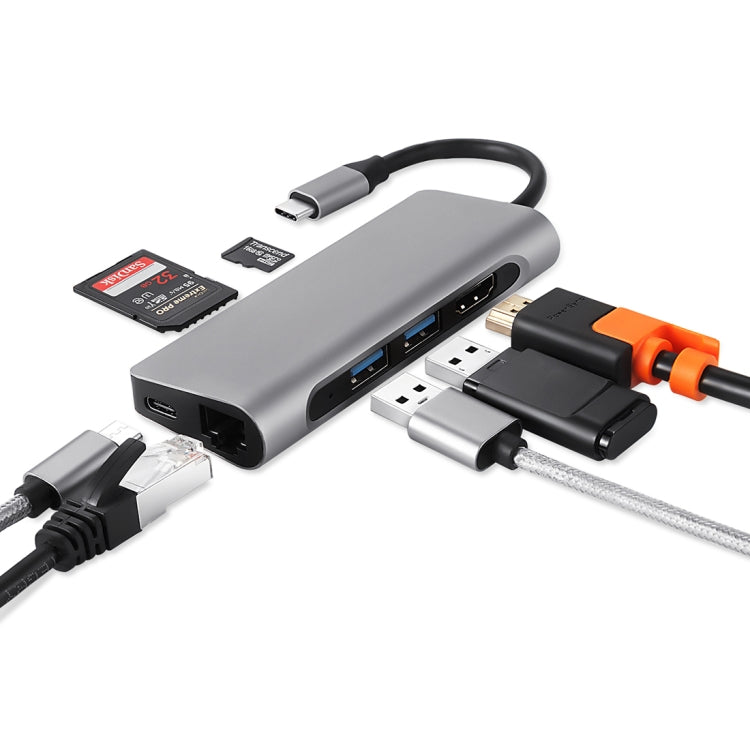 Adaptateur Multiports USB-C - Lecteur de carte SD - Alimentation