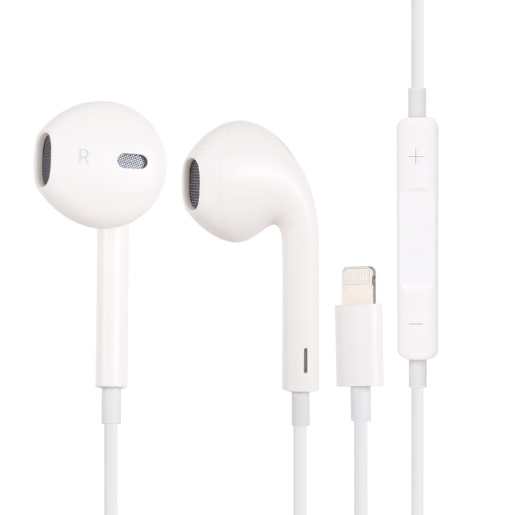 Stereo Music Earphone with 8 Pin Interface (White)