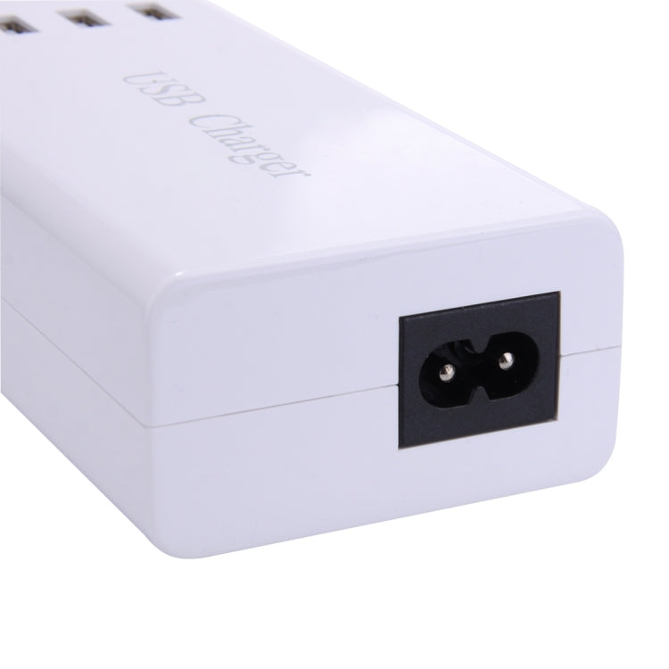 YC-CDA23 8 USB Ports 8A Travel Charger with LCD Display and Wireless Charger US Plug