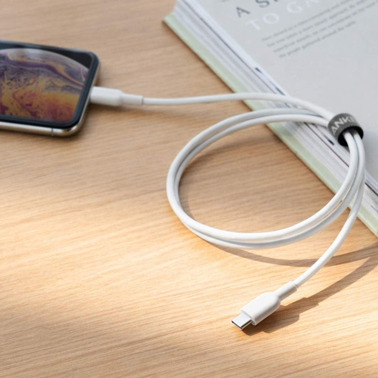Câble de données certifié MFI Anker Powerline II USB-C / Type-C à 8 broches Longueur : 0,9 m (Blanc)