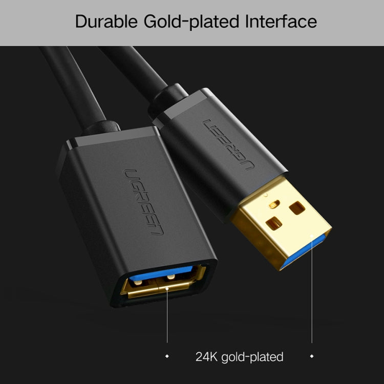 UVerde 1.5m USB 3.0 Macho a Hembra Cable de extensión de transmisión de súper velocidad de sincronización de datos