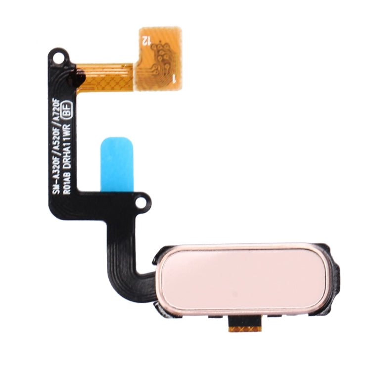 Home Button Flex Cable with Fingerprint Identification for Samsung Galaxy A3 (2017) / A320 and A5 (2017) / A520 and A7 (2017) / A720 (Pink)