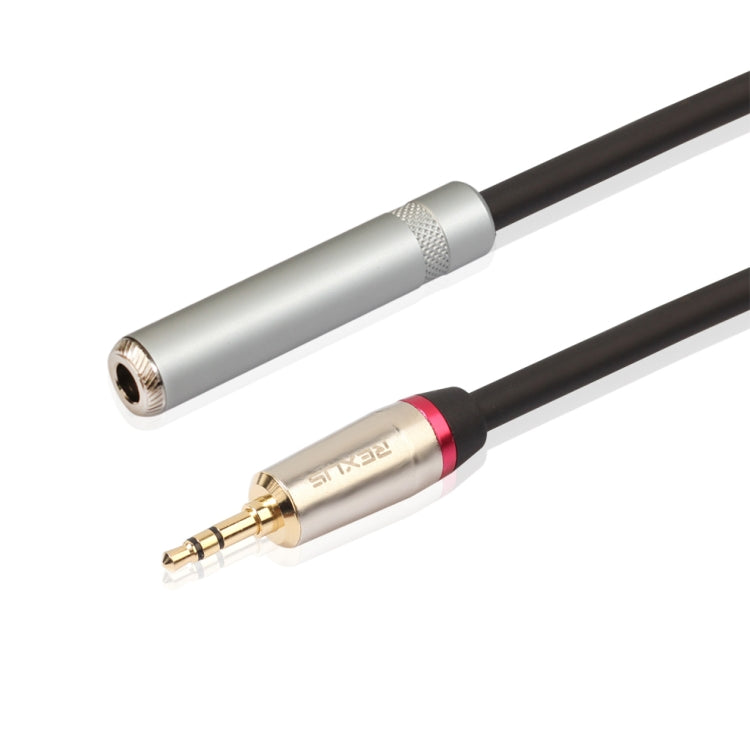 REXLIS TC128MF Cable Adaptador de Audio Macho a Hembra de 3.5 mm a 6.5 mm longitud: 30 cm