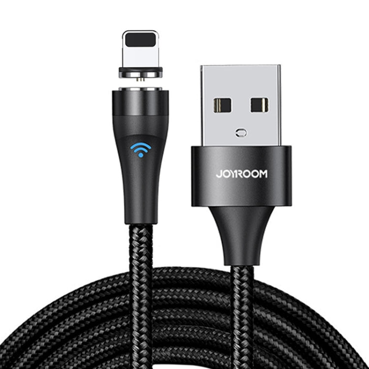Joyroom S-1021X1 2.1A 8-Pin Magnetic Charging Cable with LED Indicator Length: 1m (Black)
