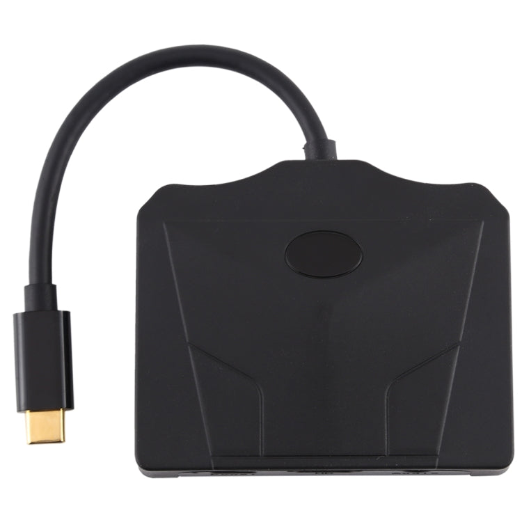 V178B USB-C / Type-C to USB 3.0 x 3 + USB-C / Type-C + HDMI + Audio Port + SD / TF Card Reader Multifunction HUB Adapter