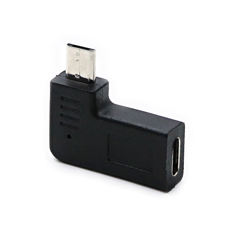 2 PCS USB-C / Type-C Femelle vers Micro USB (Angle Droit / Gauche) Convertisseur Adaptateur Coudé Mâle