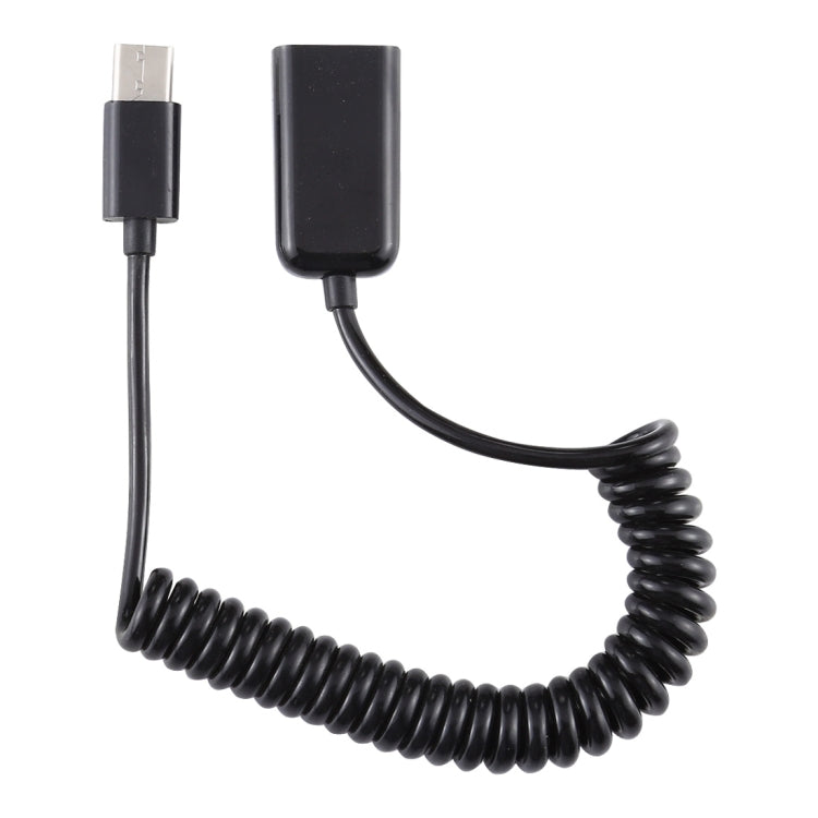 Câble de charge pour ordinateur portable USB-C Type C mâle vers USB femelle à ressort