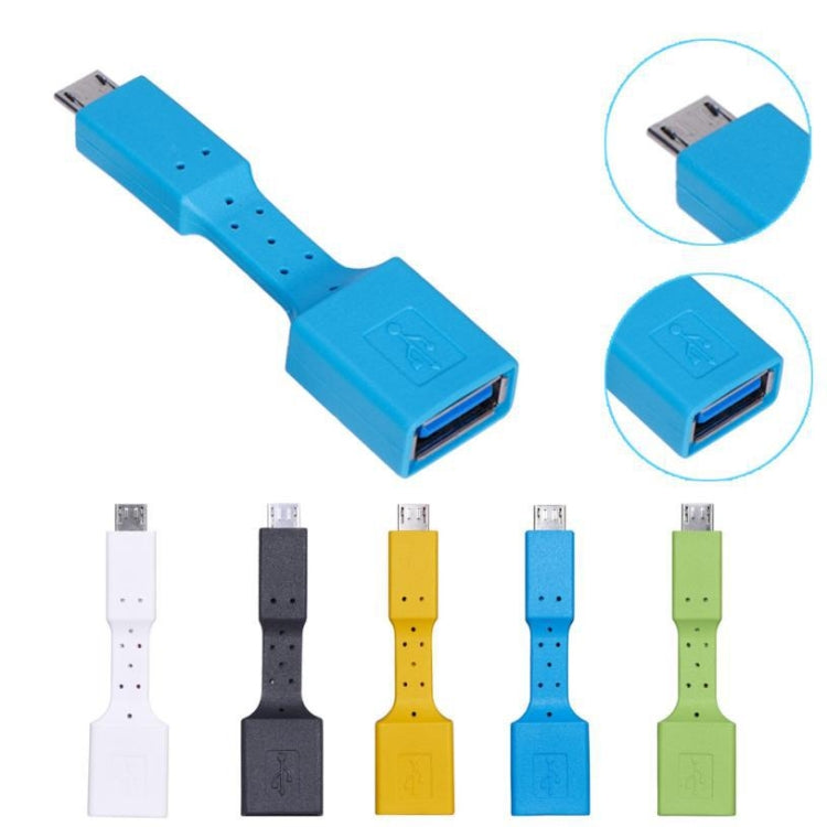 5 Pcs Micro USB Male to USB 3.0 Female OTG Adapter (White)