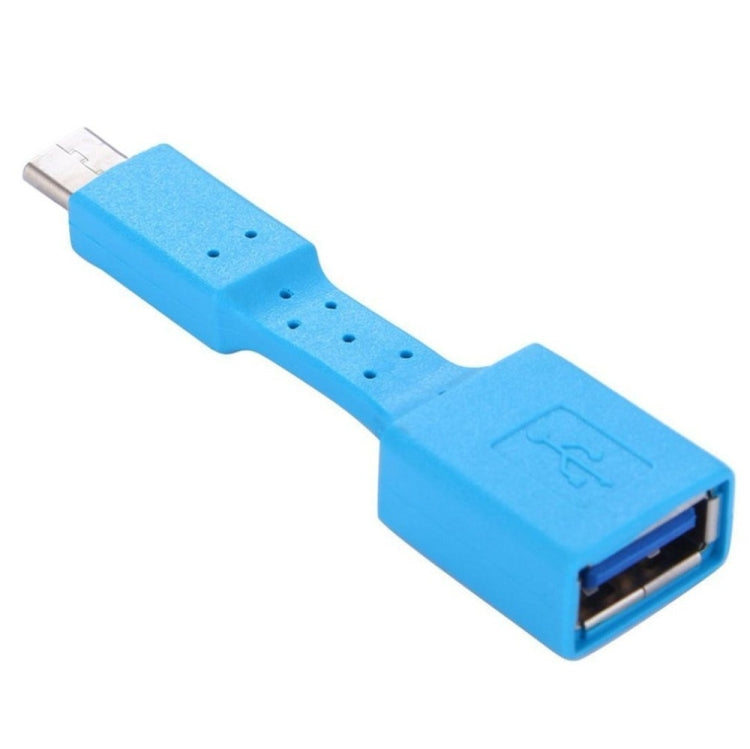 Adaptateur OTG femelle 5 PCS USB-C / Type-C mâle vers USB 3.0 femelle (bleu)