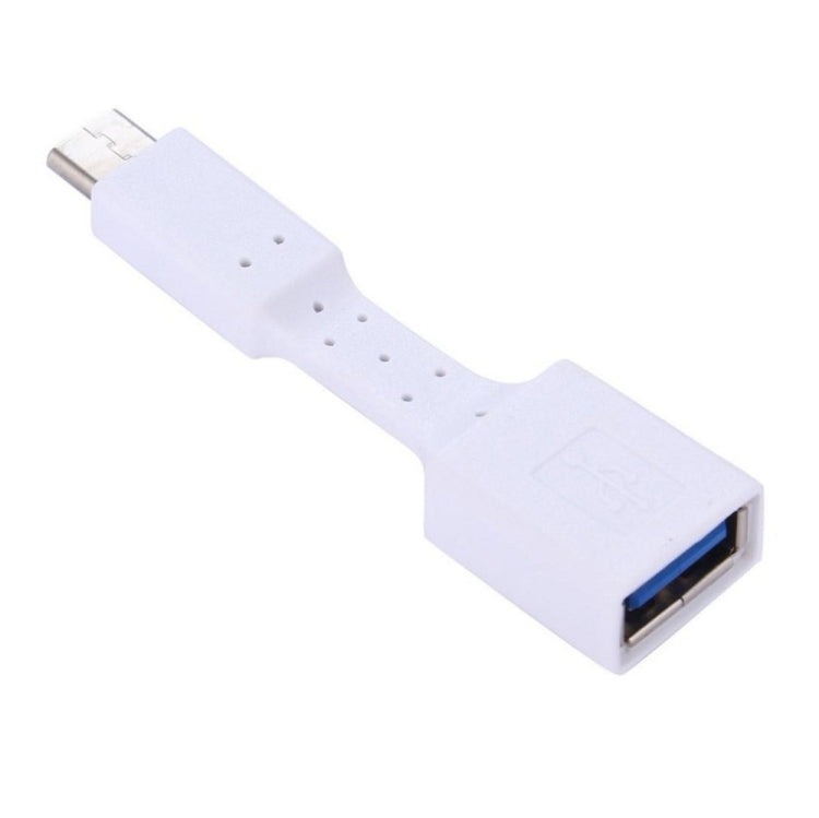 5 PCS USB-C / Type-C Macho a USB 3.0 Adaptador OTG Hembra (Blanco)