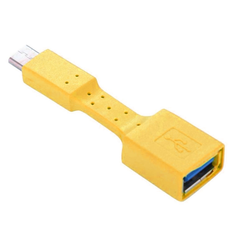 Adaptateur OTG femelle 5 PCS USB-C / Type-C mâle vers USB 3.0 femelle (jaune)