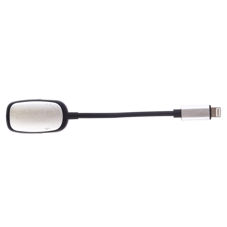 8Pin to 8Pin Charging Interface + 8Pin Headphone Interface + 3.5mm Audio Interface Headphone Adapter (Silver)