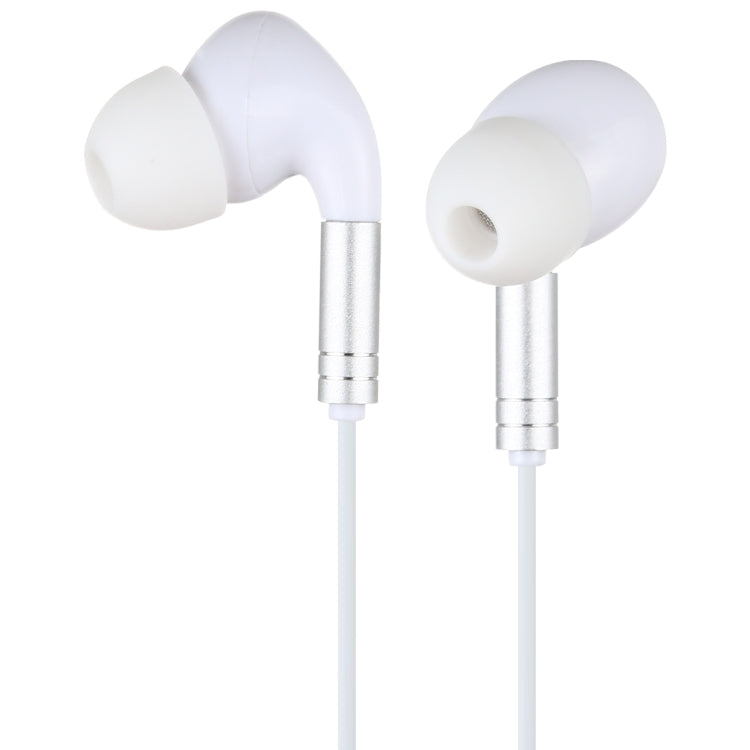 520 8 Pin Interface In-Ear Headphones with Wire Control and Silicone Earplugs Cable Length: 1.2m (White)