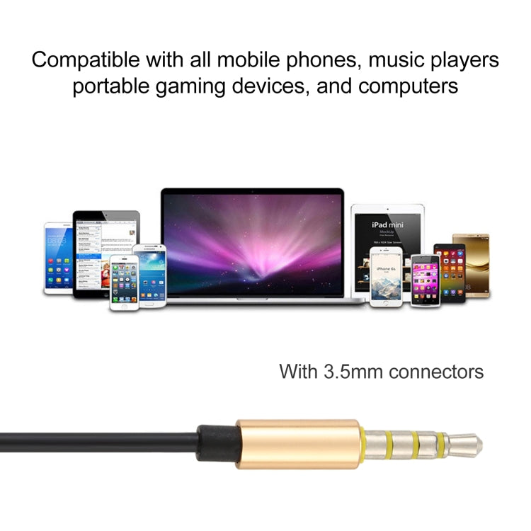 520 3.5mm Jack Wired Control In-Ear Earphone with Silicone Earplugs Cable length: 1.2m (Gold)