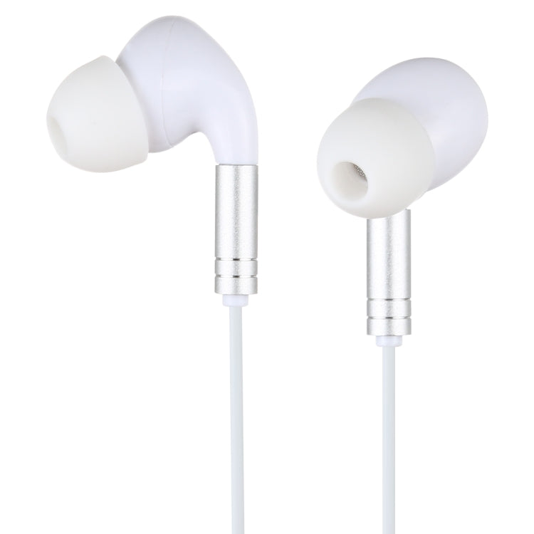 520 3.5mm Plug Wired Control In-Ear Headphones with Silicone Eartips Cable length: 1.2m (White)