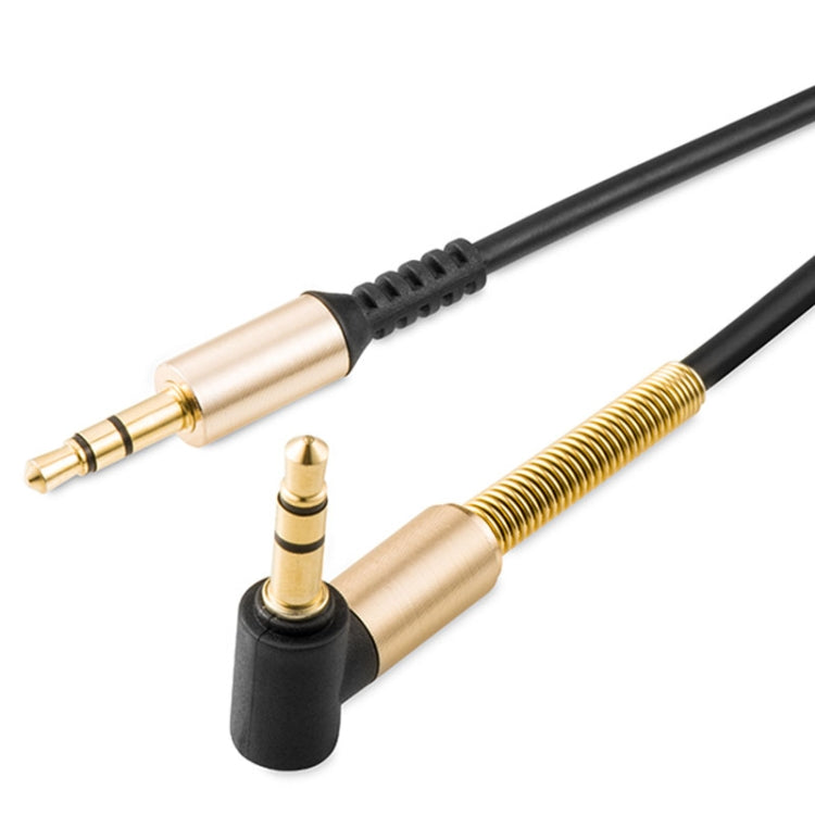 Hoco UPA02 Auxiliary Spring Audio Cable with Microphone Cable Control Function and Support Call Cable Length: 2m (Black)