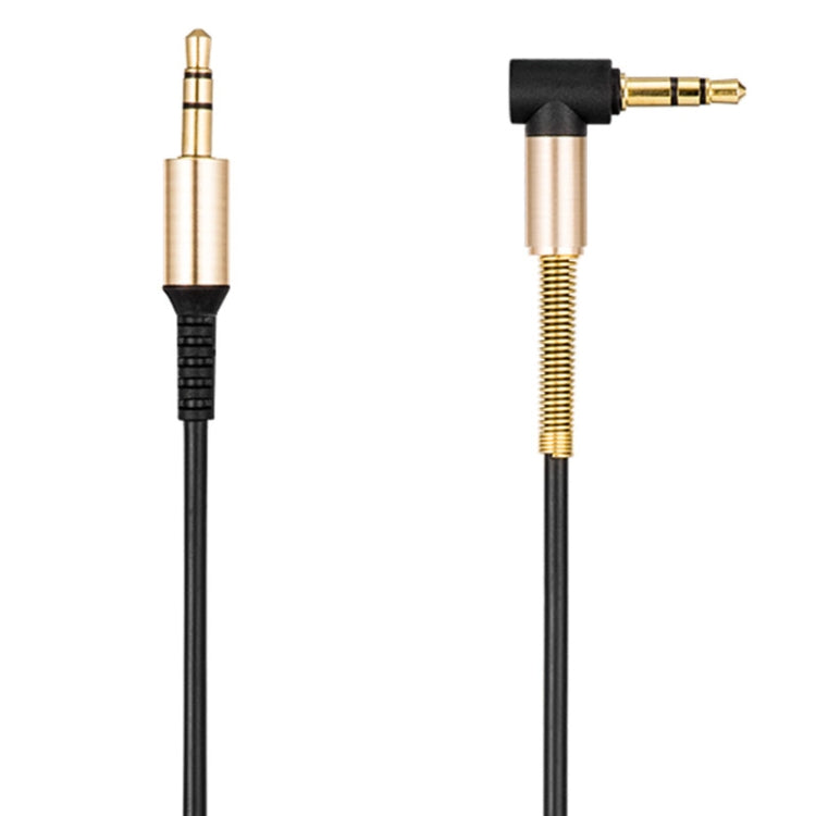 Câble audio Hoco UPA02 AUX Spring sans microphone Longueur du câble : 1 m (noir)
