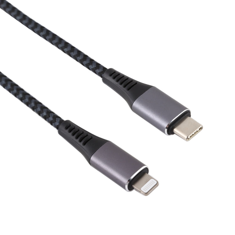 1m USB-C / Type C to 8 Pin Nylon Braided Data Sync Fast Charging Cable