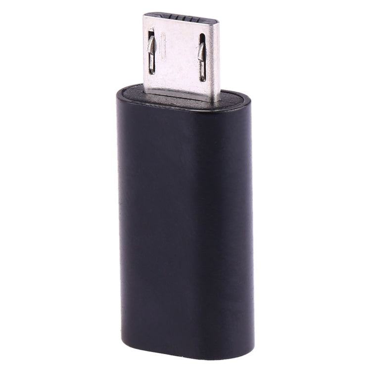 Adaptador convertidor USB-C / Type-C Hembra a Micro USB Macho (Negro)