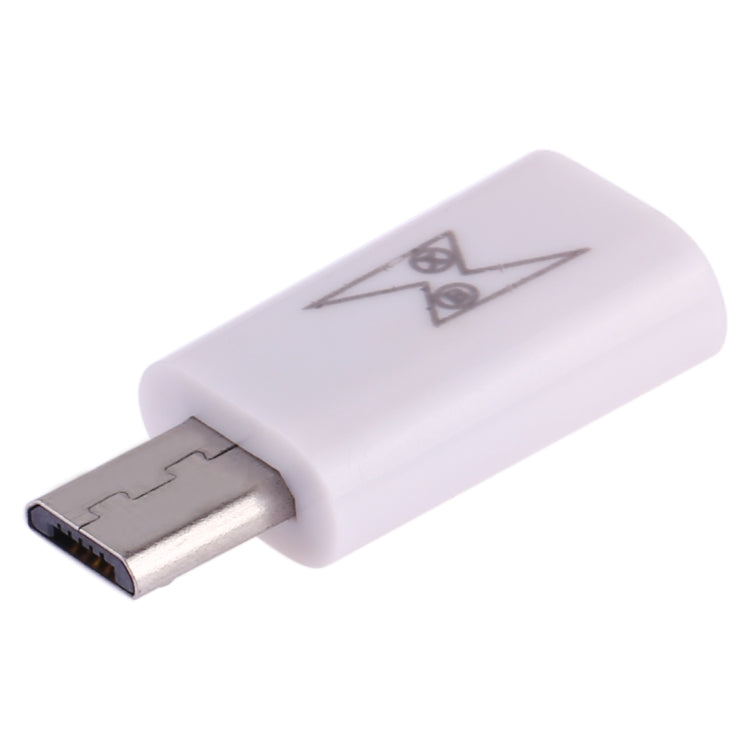 Adaptador convertidor USB-C / Type-C Hembra a Micro USB Macho (Blanco)